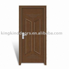Дешевый интерьер ПВХ древесины JKD-607 МДФ двери сделаны в Китае